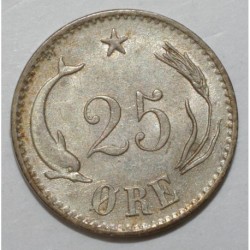 DANEMARK - KM 796.2 - 25 ORE 1874 CS - Christian IX