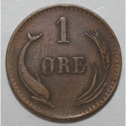 DANEMARK - KM 792 - 1 ORE 1880 CS - Christian IX