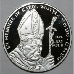 KONGO - KM 172 - 10 FRANCS 2005 - PAPST JOHANNES PAUL II