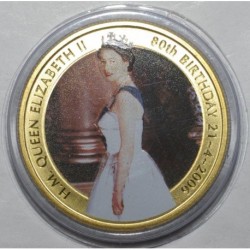 AUSTRALIE - 50 CENTS 2006 - 80 ANS DE LA REINE ELIZABETH II - COULEUR