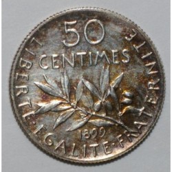 50 CENTIMES 1899 - SEMEUSE argent - SUPERBE A FLEUR DE COIN