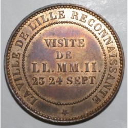 FRANKREICH - KM M24 - 10 CENTIMES 1853 - TYP NAPOLÉON III - BESUCH VON LILLE