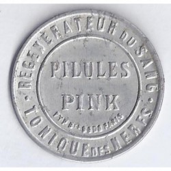 PILULES PINK - 5 CENTIMES SEMEUSE 1920 - VERT / ROUGE - TRES TRES BEAU