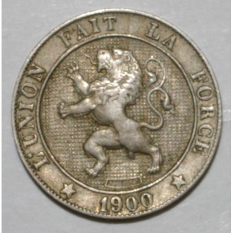 BELGIQUE - KM 40 - 5 CENTIMES 1900 - LEOPOLD II - Légende Française