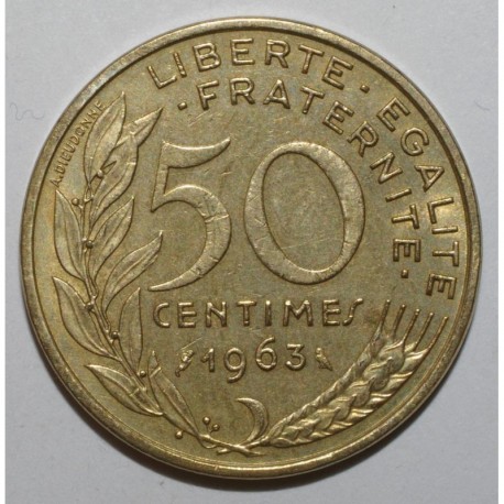 GADOURY 427 - 50 CENTIMES 1963 TYPE MARIANNE 4 plis - TTB - KM 930