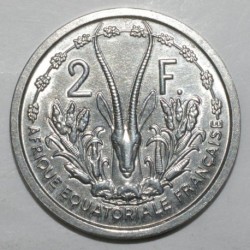 FRENCH EQUATORIAL AFRICA - KM 7 - 2 FRANCS 1948 - Gazelle