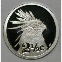 SOUTH AFRICA - KM 349 - 2 1/2 CENTS 2006 - Secretarybird