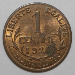 FRANKREICH - KM 840 - 1 CENTIME 1920 - TYP DUPUIS