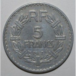 GADOURY 766a - 5 FRANCS 1947 B - Beaumont le Roger - TYPE LAVRILLIER - 9 FERMÉ - KM 888