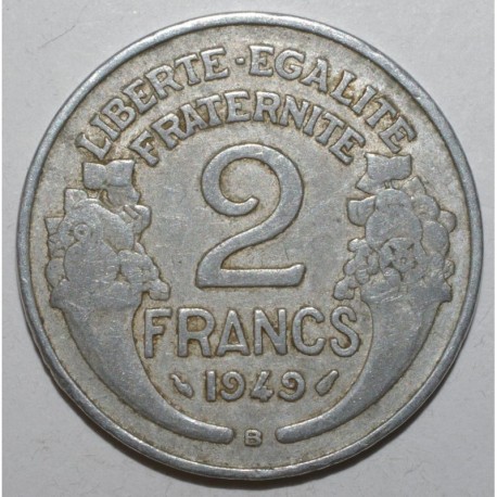 GADOURY 538b - 2 FRANCS 1949 B TYPE MORLON - TB - KM 904