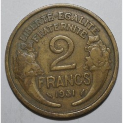 FRANCE - KM 886 - 2 FRANCS 1931 TYPE MORLON