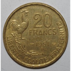 GADOURY 865 - 20 FRANCS 1951 B TYPE G.GUIRAUD - SUP - KM 917