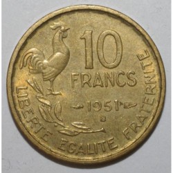 GADOURY 812 - 10 FRANCS 1951 B TYPE GUIRAUD - TTB à SUP - KM 915.2