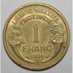 FRANCE - KM 885 - 1 FRANC 1936 - TYPE MORLON - BRONZE ALU