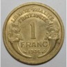 FRANKREICH - KM 885 - 1 FRANC 1936 - TYP MORLON - BRONZE ALU