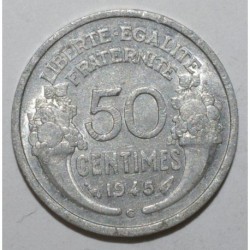 FRANCE - KM 914 - 50 CENTIMES 1945 C - Castelsarrasin - TYPE MORLON ALU