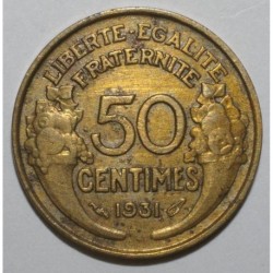 GADOURY 423 - 50 CENTIMES 1931 - TYPE MORLON - SANS FRUIT ET SANS RAISIN - KM 894