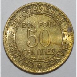 GADOURY 421 - 50 CENTIMES 1923 TYPE CHAMBRE DE COMMERCE - TACHE SUP - KM 884