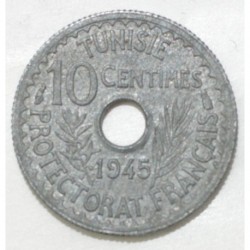TUNISIA - KM 271 - 10 CENTIMES 1945 - AH 1364