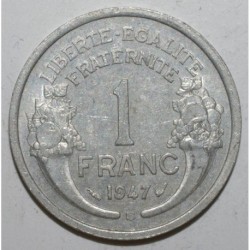 FRANCE - KM 885a.2 - 1 FRANC 1947 B - Beaumont le Roger - TYPE MORLON ALU