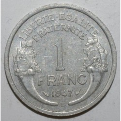 FRANKREICH - KM 885a.2 - 1 FRANC 1947 B - Beaumont le Roger - TYPE MORLON ALU