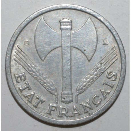 GADOURY 471 - 1 FRANC 1944 B TYPE BAZOR ALU - TTB à SUP - KM 902.2