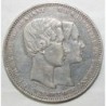 BELGIUM - Module de 5 FRANCS 1853 - LEOPOLD 1er - Anniversaire du mariage - TTB