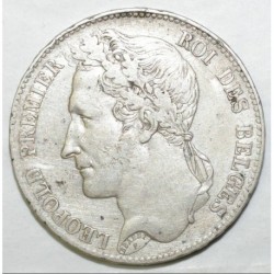 BELGIQUE - 5 FRANCS 1848 - LEOPOLD 1er Tête laurée -  TRES TRES BEAU