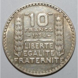 GADOURY 801 - 10 FRANCS 1934 TYPE TURIN - TTB+ - KM 878