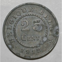 BELGIEN - KM 82 - 25 CENTIMES 1918 - ALBERT 1