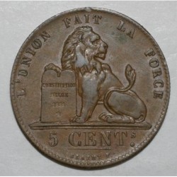 BELGIQUE - KM 5 - 5 CENTIMES 1851 - LEOPOLD 1er