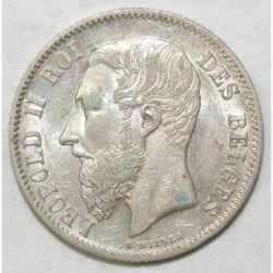 BELGIUM - 50 CENTIMES 1899 - LEOPOLD II - LEGENDE FRANCAISE - SUPERBE