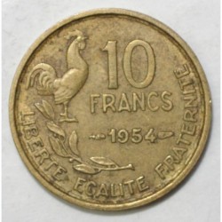 FRANKREICH - KM 915.1 - 10 FRANCS 1954 TYP GUIRAUD - SS