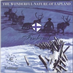 FINLAND - EURO MINTSET 2004 - 8 COINS FROM 1999 TO 2003 - LAPLAND