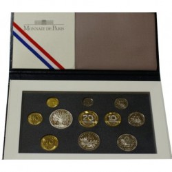 FRANCE - COFFRET BELLE EPREUVE 2000 - FRANCS - 11 Pièces