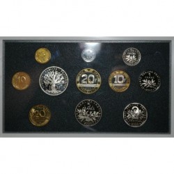 FRANCE - COFFRET BELLE EPREUVE 2000 - FRANCS - 11 Pièces