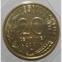 FRANKREICH - KM 930 - 20 CENTIMES 2001 - TYP MARIANNE