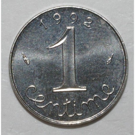 FRANCE - KM 928 - 1 CENTIME 1988 - TYPE EAR OF WHEAT