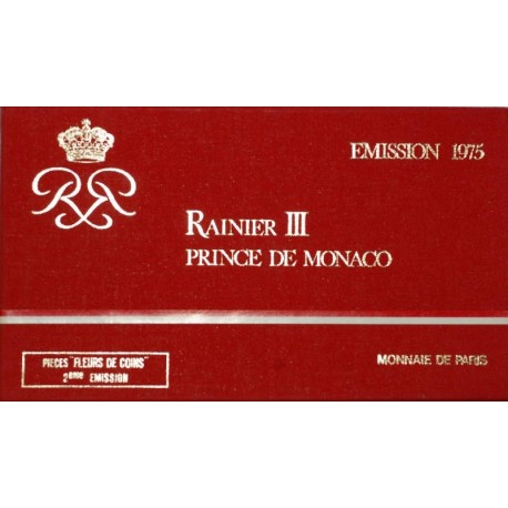 MONACO - COFFRET FLEUR DE COIN 1975