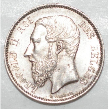 BELGIUM - 50 CENTIMES 1886 - LEOPOLD II - Légende Française -  Superbe