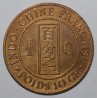 INDOCHINA - KM 1 - 1 CENT 1894 - Gebeizt