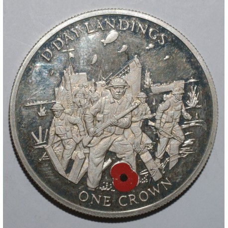 GIBRALTAR - KM 1143 - 1 CROWN 2004 - 60 ans du Débarquement - D-DAY