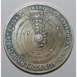 GERMANY - KM 136 - 5 MARK 1973 J - Hamburg - 500 years of the birth of Nicolaus Copernicus