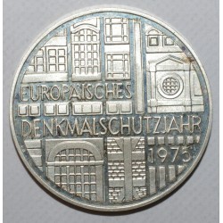 GERMANY - KM 142 - 5 MARK 1975 F - Stuttgart - Protection of historical monuments