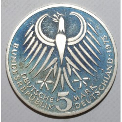 ALLEMAGNE - KM 141 - 5 MARK 1975 J - Hambourg - 50 ans de la mort de Friedrich Ebert