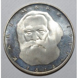 ALLEMAGNE - KM 158 - 5 MARK 1983 J - Hambourg - KARL MARX