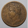 GUYANE - COLONIES FRANCAISES  - KM 19 - 10 CENTIMES 1829 A - Paris - Charles X