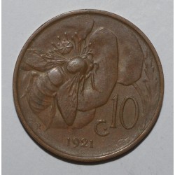 ITALY - KM 60 - 10 CENTESIMI 1921- VICTOR EMMANUEL III