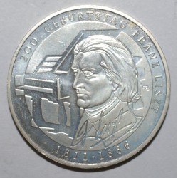 GERMANY - KM 295 - 10 EURO 2011 G - Karlsruhe - 200 years of the birth of the musician Franz Liszt