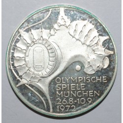 DEUTSCHLAND - KM 133 - 10 MARK 1972 G - Karlsruhe - München Olympische Spiele - Stadion